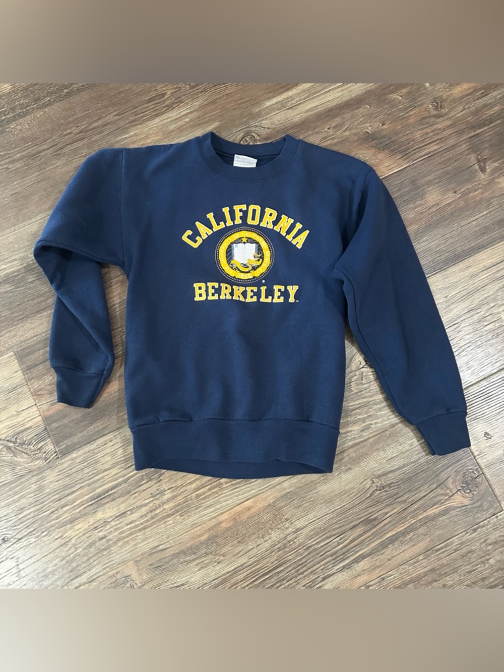 VTG 90’s Y2K California Berkeley youth L navy crew sweatshirt